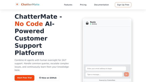 ChatterMate – The Open-Source AI Chatbot