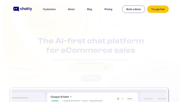 Chatty AI Chatbot & Live Chat