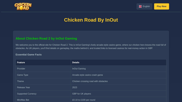 Chicken Road By InOut