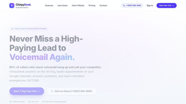 ChirpyDesk Ai Receptionist