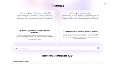 Chrome Built-in AI Tool