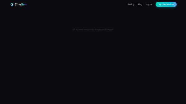 CineGen Beta Launch