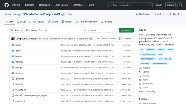 Claude Code WordPress Plugin
