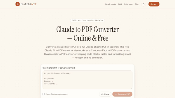ClaudeChatToPDF