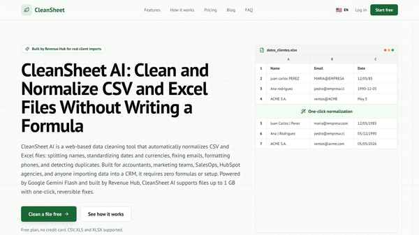 CleanSheet AI