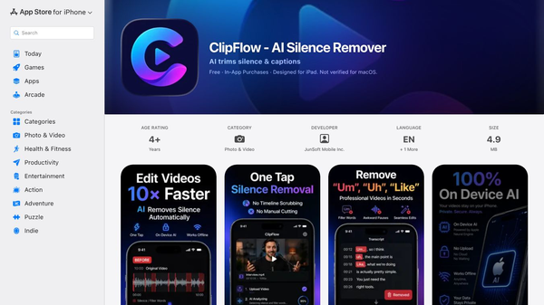 ClipFlow - AI Silence Remover