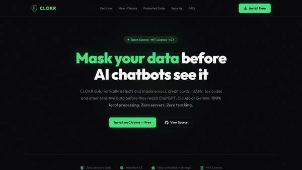 CLOKR — AI Privacy Shield