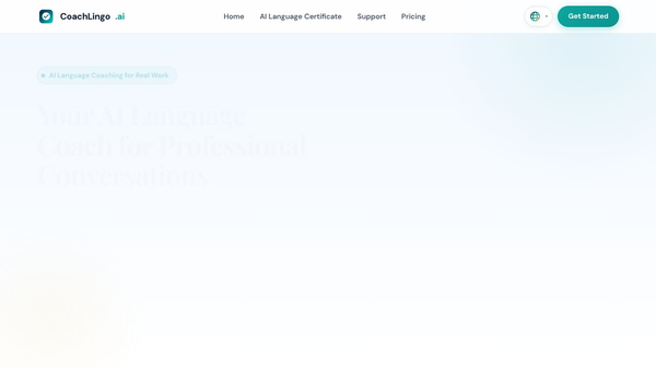CoachLingo for AI Language Coaching