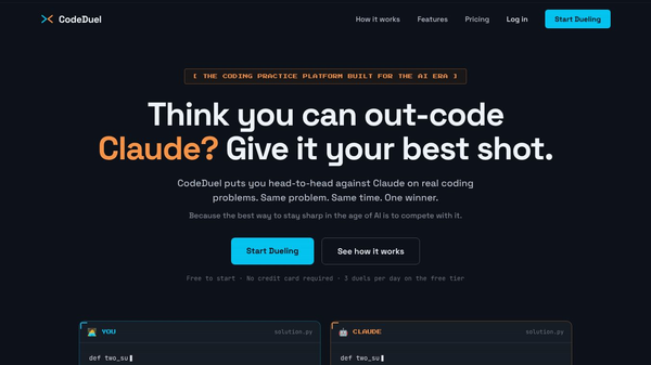CodeDuel: Compete against AI