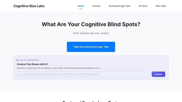 Cognitive Bias Labs