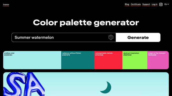 Color Palette Generator ❘ Nikolay Ironov