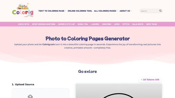 Colorig AI - Photo to Coloring Pages
