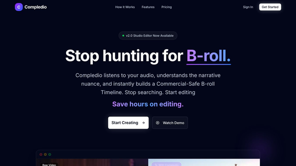 Compledio | AI B-Roll Generator