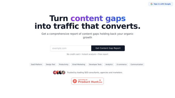 Content Gap Report for LLM SEO