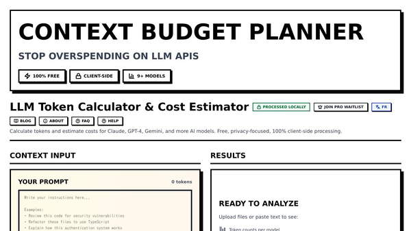 Context Budget Planner