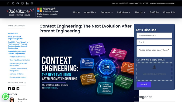 Context Engineering in AI