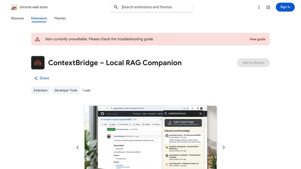 ContextBridge – Local RAG Companion