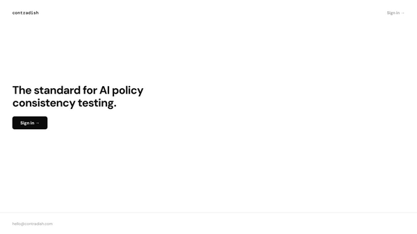 Contradish tests AI policy consistency