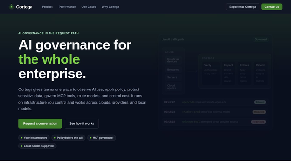 Cortega AI Governance Platform