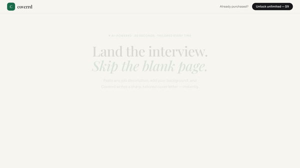 Coverred.app