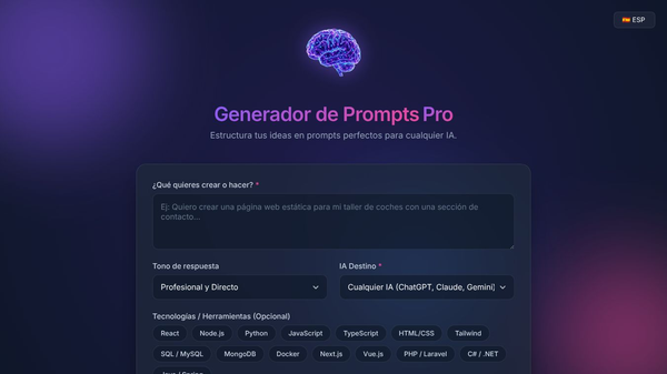 Crea Los Mejores Prompt en Segundos
