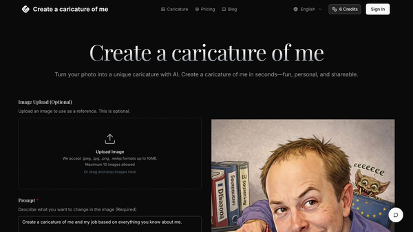 Create a caricature of me