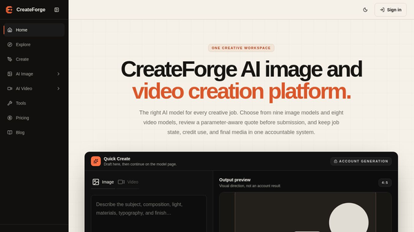 CreateForge AI