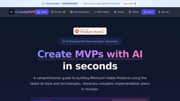 CreateMVP: Build Apps Faster with AI