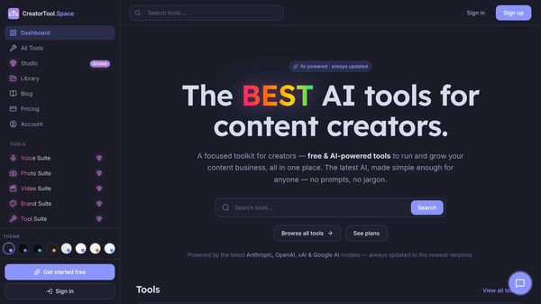 CreatorToolSpace