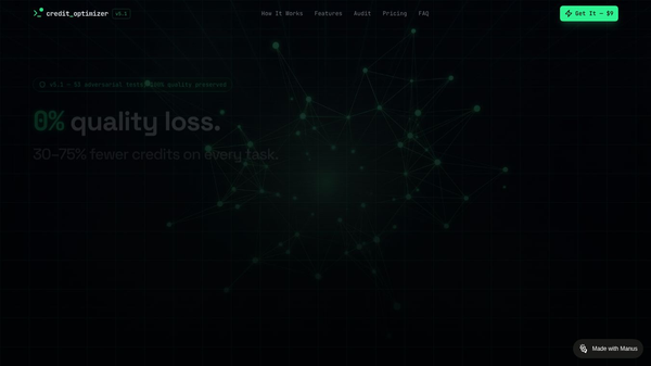 Credit Optimizer for Manus AI