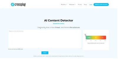 Crossplag’s AI detector