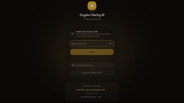 Crypto Clarity AI