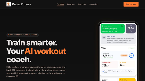 Cubex Fitness: AI Coach