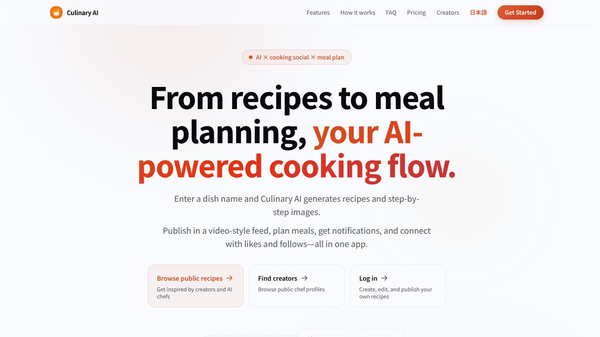 Culinary AI
