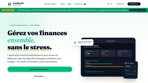 CurbCash — Budget de Famille