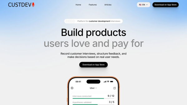 CustDev AI — Validate Product