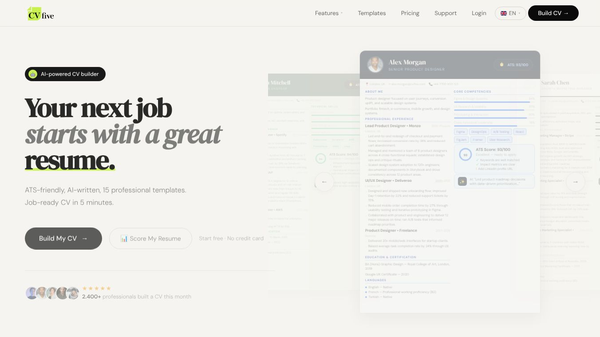 CVFive Build job-ready resumes with AI