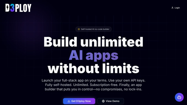 D3PLOY - Self hosted AI Coding Software