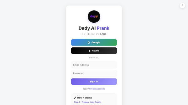 Dady prank artificial intelligence