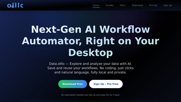 Data.olllo: AI Workflow Automator