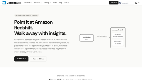 DecisionBox for Amazon Redshift