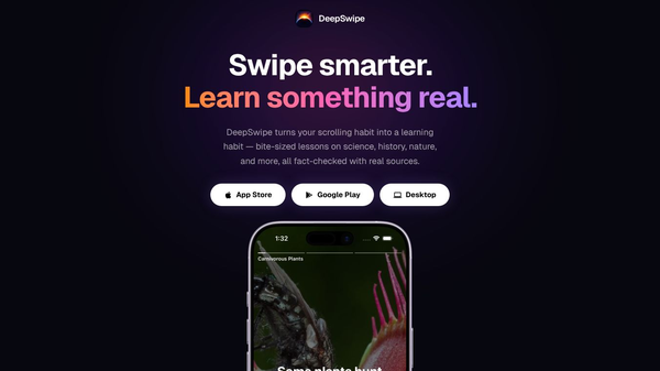 DeepSwipe - TikTok for learning