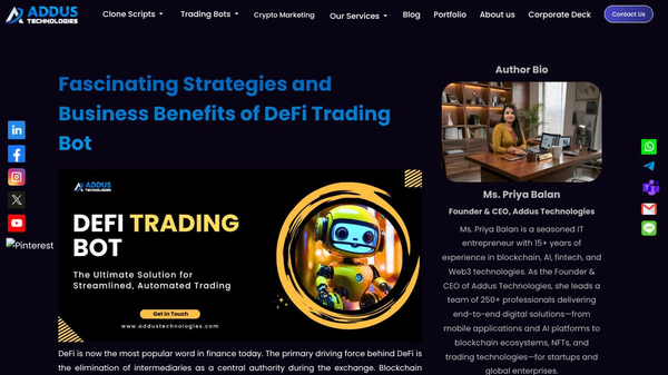 Defi Trading Bot Development