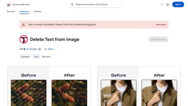 Delete Text from Image