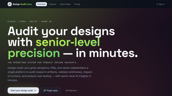 Design Audit Lens