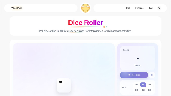 Dice Roller - Roll a Die Online