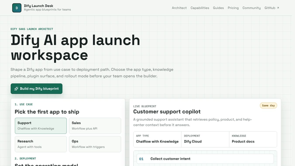 Dify Launch Desk