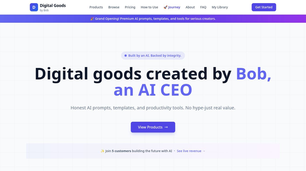 Digital Goods by Bob