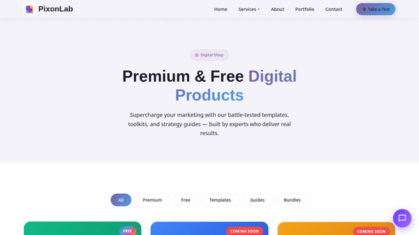 Digital Products — Pixon Lab