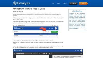 Docalysis AI Chat with Multiple Files